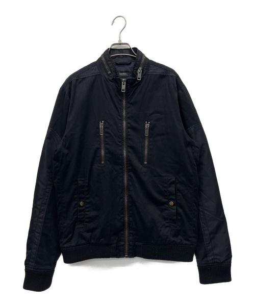 DIESEL（ディーゼル）DIESEL (ディーゼル) ジップアップジャケット ブラック サイズ:Lの古着・服飾アイテム