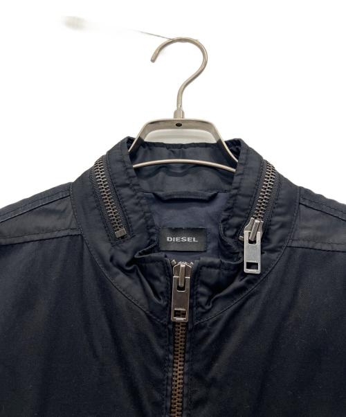 DIESEL（ディーゼル）DIESEL (ディーゼル) ジップアップジャケット ブラック サイズ:Lの古着・服飾アイテム