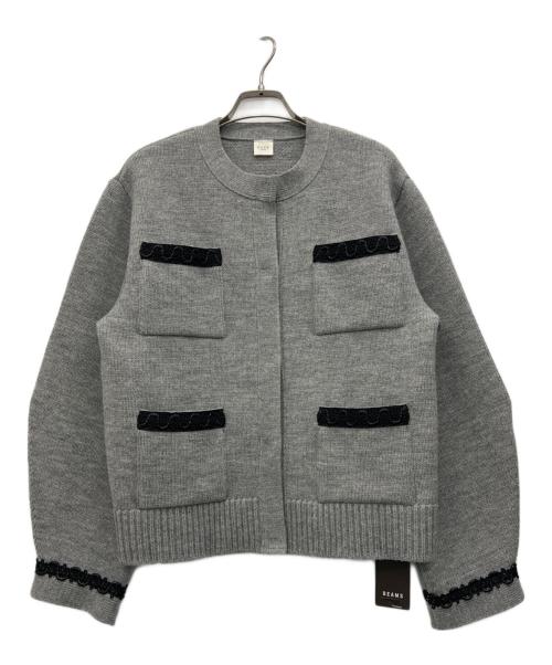 EFFE BEAMS（エッフェ ビームス）EFFE BEAMS (エッフェ ビームス) ニットジャケット グレー サイズ:Freeの古着・服飾アイテム