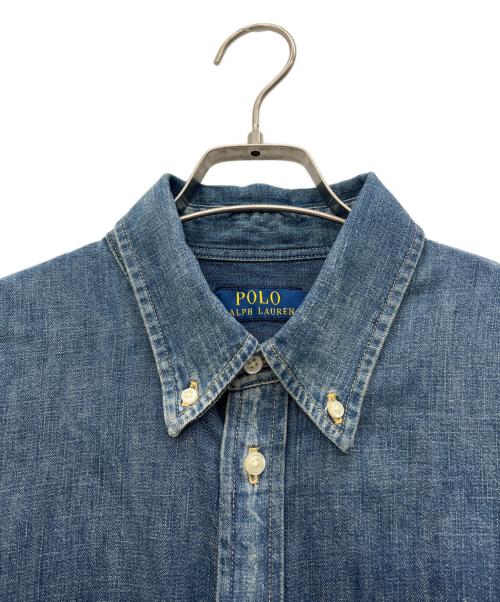 POLO RALPH LAUREN（ポロ・ラルフローレン）POLO RALPH LAUREN (ポロ・ラルフローレン) 長袖ワンピース インディゴ サイズ:Lの古着・服飾アイテム