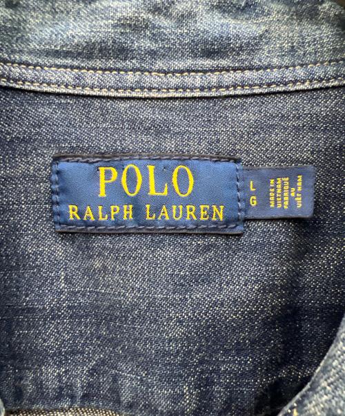 POLO RALPH LAUREN（ポロ・ラルフローレン）POLO RALPH LAUREN (ポロ・ラルフローレン) 長袖ワンピース インディゴ サイズ:Lの古着・服飾アイテム