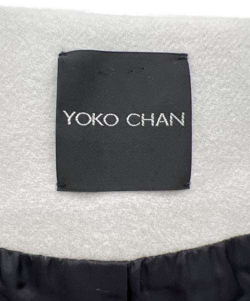 YOKO CHAN（ヨーコチャン）YOKO CHAN (ヨーコチャン) ノーカラーコート ライトグレー サイズ:36の古着・服飾アイテム