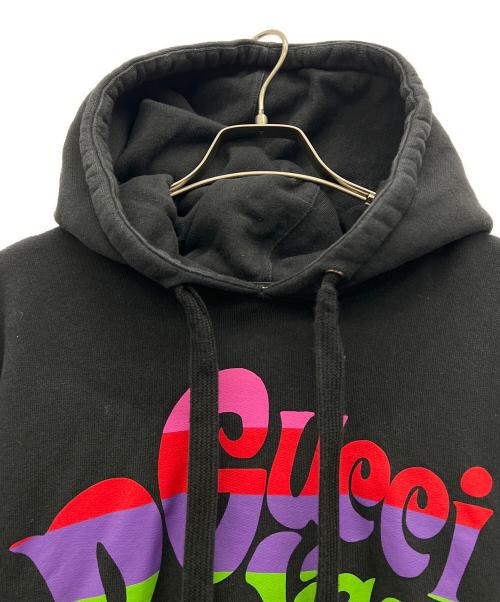 GUCCI（グッチ）GUCCI (グッチ) プルオーバーパーカー ブラック サイズ:Mの古着・服飾アイテム