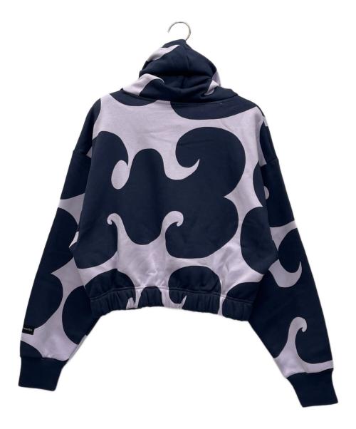 adidas（アディダス）adidas (アディダス) marimekko (マリメッコ) プルオーバーパーカー ネイビー×パープル サイズ:XLの古着・服飾アイテム