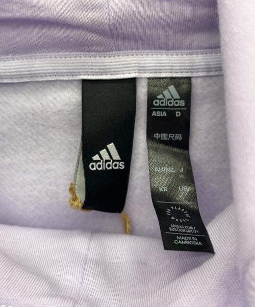 adidas（アディダス）adidas (アディダス) marimekko (マリメッコ) プルオーバーパーカー ネイビー×パープル サイズ:XLの古着・服飾アイテム