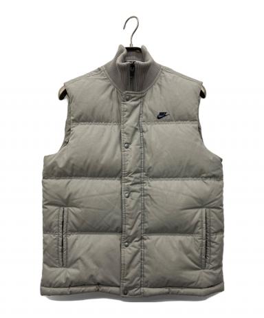 中古・古着通販】NIKE (ナイキ) ダウンベスト グレー サイズ:M