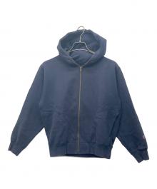 Champion（チャンピオン）の古着「ジップパーカー」｜ネイビー