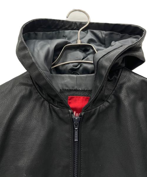 dual（デュアル）dual (デュアル) レザーパーカージャケット ブラック サイズ:Mの古着・服飾アイテム