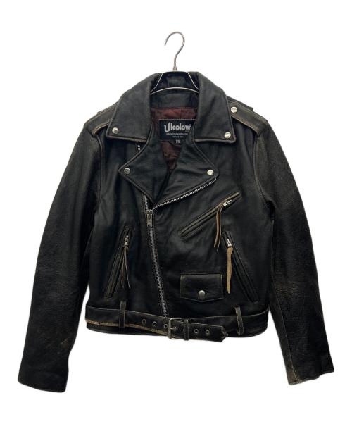 Ulcolow（アルコロウ）Ulcolow (アルコロウ) ライダースジャケット ブラック サイズ:38の古着・服飾アイテム