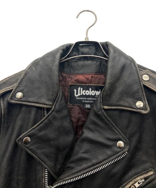 Ulcolow（アルコロウ）Ulcolow (アルコロウ) ライダースジャケット ブラック サイズ:38の古着・服飾アイテム