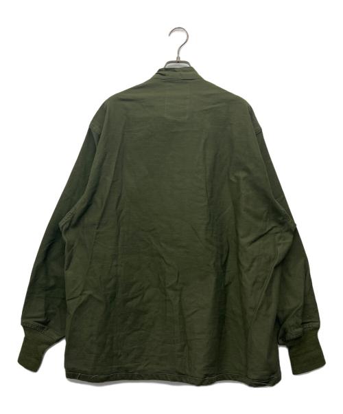 ノーブランド（ノーブランド）ノーブランド (ノーブランド) ミリタリーシャツ カーキ サイズ:Lの古着・服飾アイテム