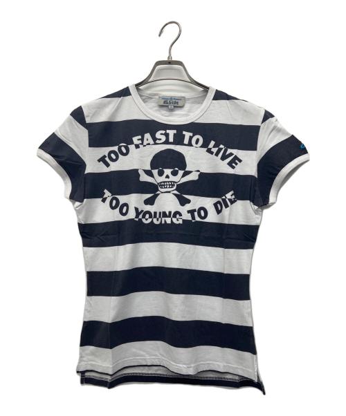 Vivienne Westwood（ヴィヴィアンウエストウッド）Vivienne Westwood (ヴィヴィアンウエストウッド) 半袖カットソー ネイビー×ホワイト サイズ:Sの古着・服飾アイテム