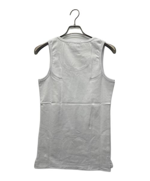 Vivienne Westwood（ヴィヴィアンウエストウッド）Vivienne Westwood (ヴィヴィアンウエストウッド) ノースリーブカットソー ホワイト×ブルー サイズ:Mの古着・服飾アイテム