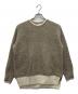 UNITED ARROWS（ユナイテッドアローズ）の古着「フォックスカシミヤ クルーネック ニット」｜ブラウン×アイボリー