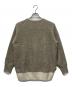 UNITED ARROWS (ユナイテッドアローズ) フォックスカシミヤ クルーネック ニット ブラウン×アイボリー サイズ:不明：5000円