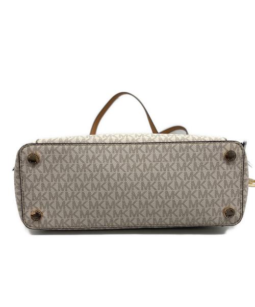 MICHAEL KORS（マイケルコース）MICHAEL KORS (マイケルコース) ハンドバッグ ベージュ×ブラウンの古着・服飾アイテム