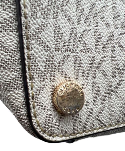MICHAEL KORS（マイケルコース）MICHAEL KORS (マイケルコース) ハンドバッグ ベージュ×ブラウンの古着・服飾アイテム