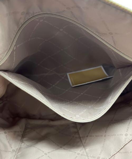 MICHAEL KORS（マイケルコース）MICHAEL KORS (マイケルコース) ハンドバッグ ベージュ×ブラウンの古着・服飾アイテム