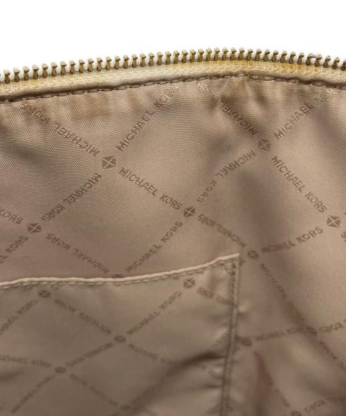 MICHAEL KORS（マイケルコース）MICHAEL KORS (マイケルコース) ハンドバッグ ベージュ×ブラウンの古着・服飾アイテム