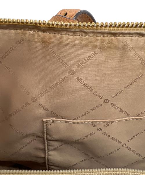 MICHAEL KORS（マイケルコース）MICHAEL KORS (マイケルコース) ハンドバッグ ベージュ×ブラウンの古着・服飾アイテム