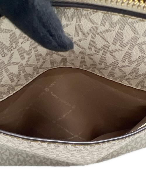 MICHAEL KORS（マイケルコース）MICHAEL KORS (マイケルコース) ハンドバッグ ベージュ×ブラウンの古着・服飾アイテム