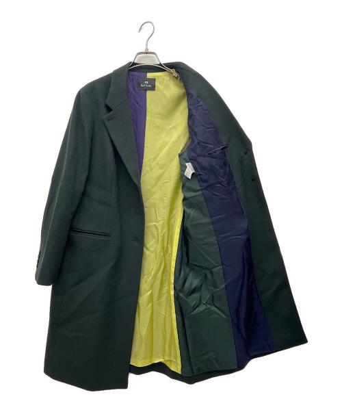 PS Paul Smith（ＰＳポールスミス）PS Paul Smith (ＰＳポールスミス) トレンチコート グリーン サイズ:46Lの古着・服飾アイテム