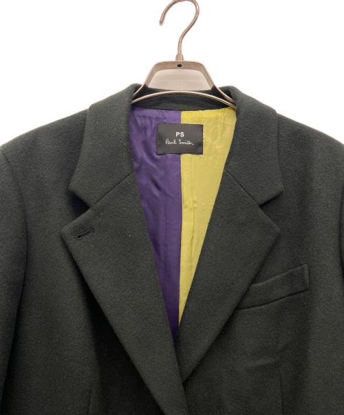 PS Paul Smith（ＰＳポールスミス）PS Paul Smith (ＰＳポールスミス) トレンチコート グリーン サイズ:46Lの古着・服飾アイテム
