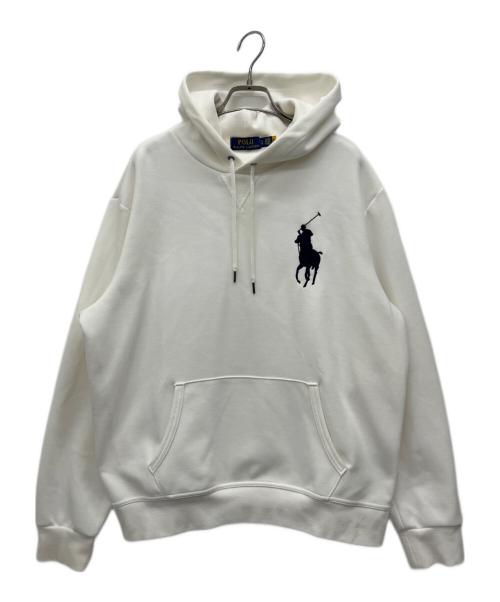 POLO RALPH LAUREN（ポロ・ラルフローレン）POLO RALPH LAUREN (ポロ・ラルフローレン) プルオーバーパーカー ホワイト サイズ:Lの古着・服飾アイテム