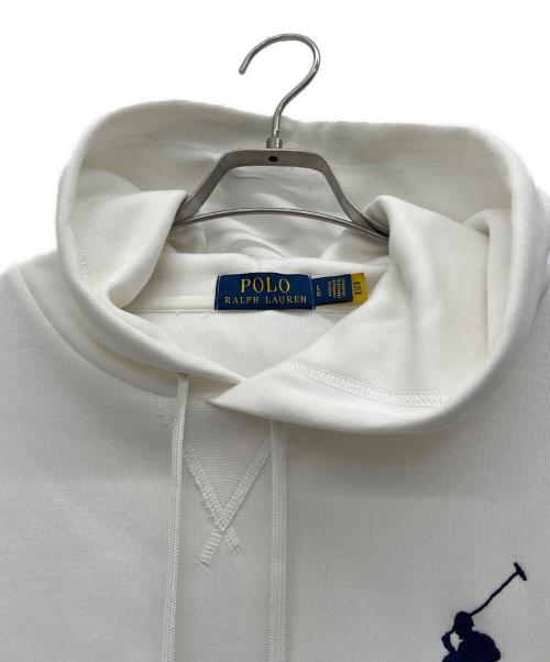 POLO RALPH LAUREN（ポロ・ラルフローレン）POLO RALPH LAUREN (ポロ・ラルフローレン) プルオーバーパーカー ホワイト サイズ:Lの古着・服飾アイテム