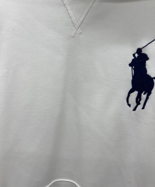 POLO RALPH LAUREN（ポロ・ラルフローレン）POLO RALPH LAUREN (ポロ・ラルフローレン) プルオーバーパーカー ホワイト サイズ:Lの古着・服飾アイテム