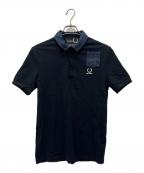 FRED PERRY×RAF SIMONSフレッドペリー×ラフシモンズ）の古着「ポロシャツ」｜ネイビー