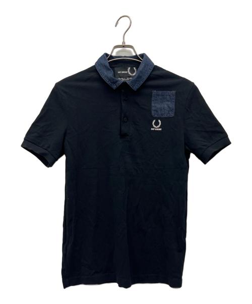 FRED PERRY（フレッドペリー）FRED PERRY (フレッドペリー) RAF SIMONS (ラフシモンズ) ポロシャツ ネイビー サイズ:38の古着・服飾アイテム