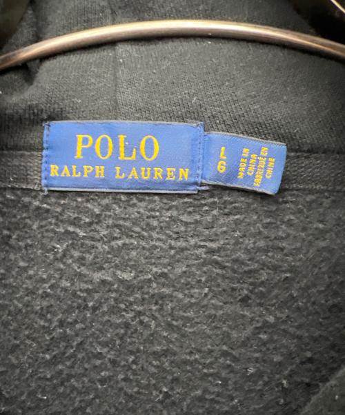 POLO RALPH LAUREN（ポロ・ラルフローレン）POLO RALPH LAUREN (ポロ・ラルフローレン) ジップパーカー ブラック サイズ:Lの古着・服飾アイテム