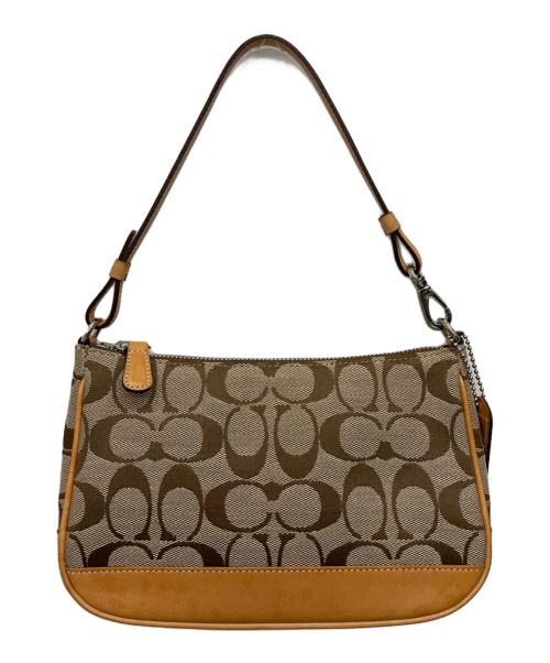 COACH（コーチ）COACH (コーチ) アクセサリーポーチ ベージュの古着・服飾アイテム