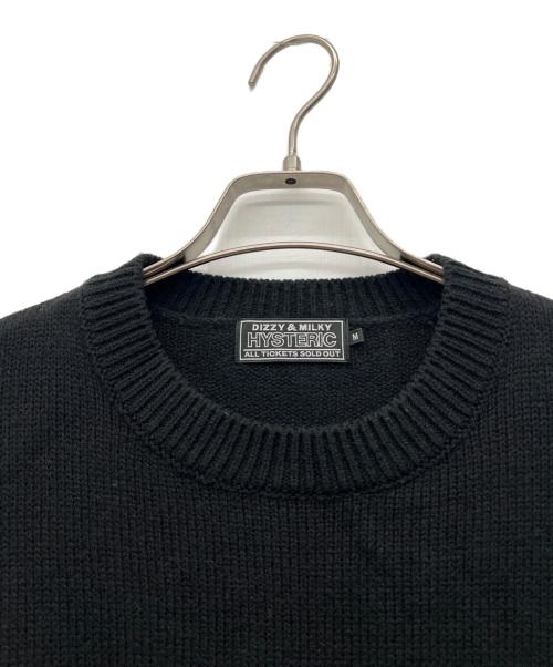 Hysteric Glamour（ヒステリックグラマー）Hysteric Glamour (ヒステリックグラマー) 厚手ニット ブラック サイズ:Mの古着・服飾アイテム