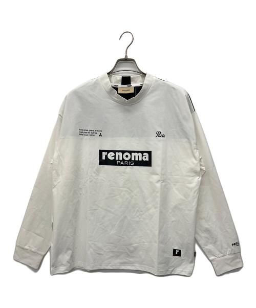 renoma GOLF（レノマゴルフ）renoma GOLF (レノマゴルフ) 長袖カットソー ホワイト サイズ:Lの古着・服飾アイテム