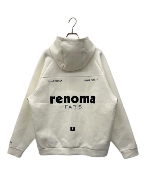 renoma GOLF（レノマゴルフ）renoma GOLF (レノマゴルフ) ジップパーカー ホワイト サイズ:Lの古着・服飾アイテム