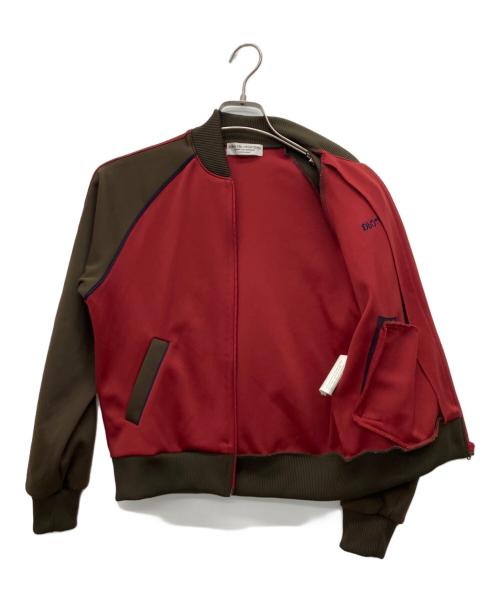 ROBE DE CHAMBRE COMME DES GARCONS（ローブドシャンブル コムデギャルソン）ROBE DE CHAMBRE COMME DES GARCONS (ローブドシャンブル コムデギャルソン) トラックジャケット レッド×ブラウン サイズ:不明の古着・服飾アイテム