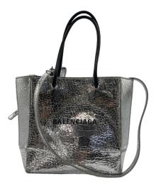 BALENCIAGA（バレンシアガ）の古着「ショッピングトートバッグ」｜シルバー