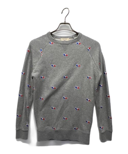 maison kitsune（メゾンキツネ）maison kitsune (メゾンキツネ) スウェット グレー サイズ:XXSの古着・服飾アイテム