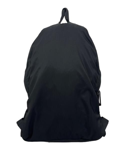 BALENCIAGA（バレンシアガ）BALENCIAGA (バレンシアガ) ロゴプリントリュック ブラック×ホワイトの古着・服飾アイテム