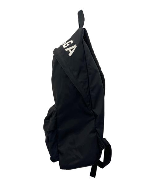 BALENCIAGA（バレンシアガ）BALENCIAGA (バレンシアガ) ロゴプリントリュック ブラック×ホワイトの古着・服飾アイテム