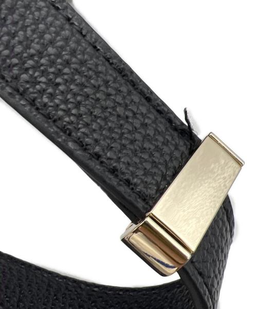 MARY QUANT（マリークヮント）MARY QUANT (マリークヮント) シュリンクデイジーエンボス トートバッグ ブラックの古着・服飾アイテム
