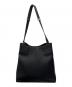 MARY QUANT (マリークヮント) シュリンクデイジーエンボス トートバッグ ブラック：7000円