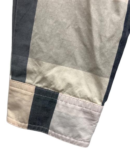 BLUE LABEL CRESTBRIDGE（ブルーレーベルクレストブリッジ）BLUE LABEL CRESTBRIDGE (ブルーレーベルクレストブリッジ) 長袖シャツ ベージュ×グレー サイズ:38の古着・服飾アイテム