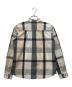 BLUE LABEL CRESTBRIDGE (ブルーレーベルクレストブリッジ) 長袖シャツ ベージュ×グレー サイズ:38：4000円