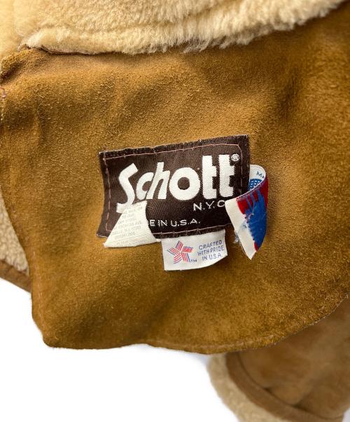Schott（ショット）Schott (ショット) ムートンジャケット ブラウン サイズ:42の古着・服飾アイテム