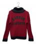 VANSON (バンソン) 厚手ニット レッド×ブラック サイズ:L：6000円