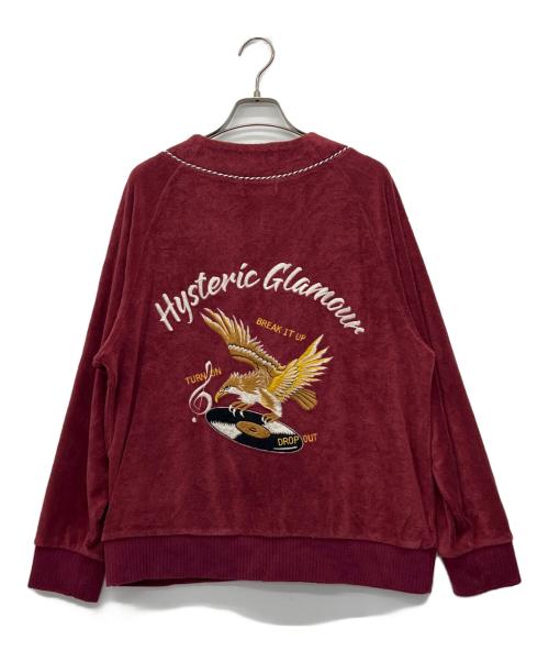 Hysteric Glamour（ヒステリックグラマー）Hysteric Glamour (ヒステリックグラマー) 厚手カーディガン ボルドー サイズ:Mの古着・服飾アイテム