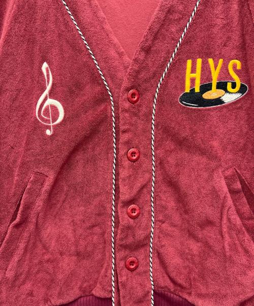 Hysteric Glamour（ヒステリックグラマー）Hysteric Glamour (ヒステリックグラマー) 厚手カーディガン ボルドー サイズ:Mの古着・服飾アイテム